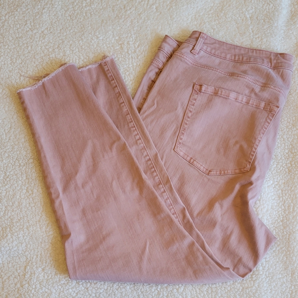 Lane Bryant Pink Denim Jeans 22W